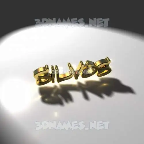 silvos in Gold Shine style - 3D name wallpaper silvos in Gold Shine style - 3D name wallpaper