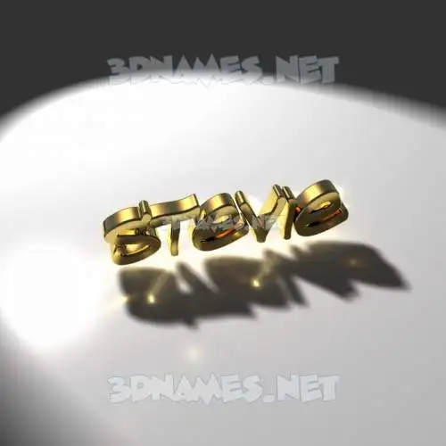 stevie in Gold Shine style - 3D name wallpaper