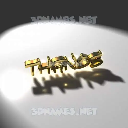 thanos in Gold Shine style - 3D name wallpaper