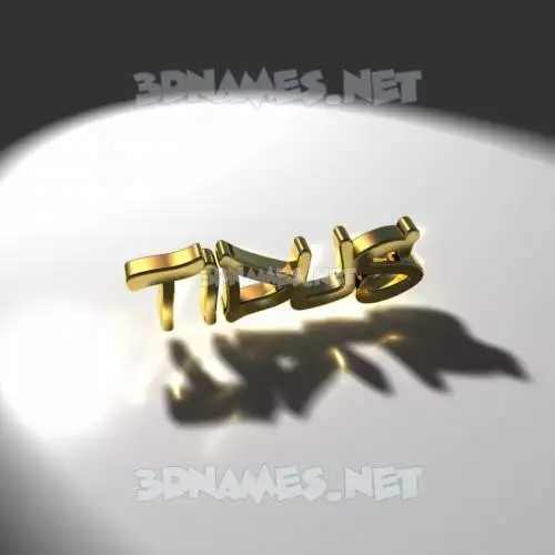 tidus in Gold Shine style - 3D name wallpaper tidus in Gold Shine style - 3D name wallpaper