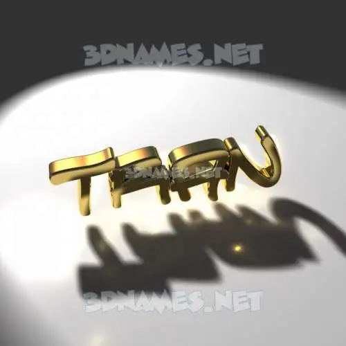 tran in Gold Shine style - 3D name wallpaper