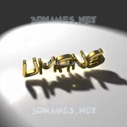 umang in Gold Shine style - 3D name wallpaper