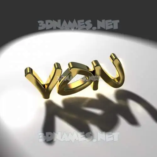 von in Gold Shine style - 3D name wallpaper von in Gold Shine style - 3D name wallpaper