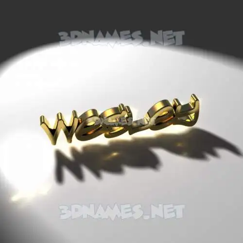 wesley in Gold Shine style - 3D name wallpaper wesley in Gold Shine style - 3D name wallpaper