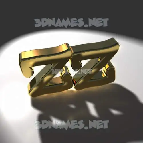 zz in Gold Shine style - 3D name wallpaper zz in Gold Shine style - 3D name wallpaper