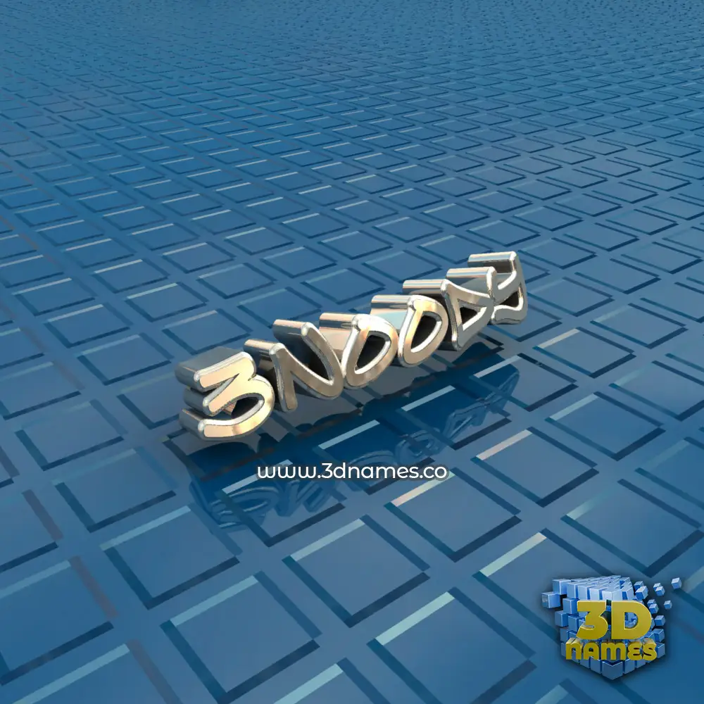 3noody in Blue Bling style - 3D name wallpaper