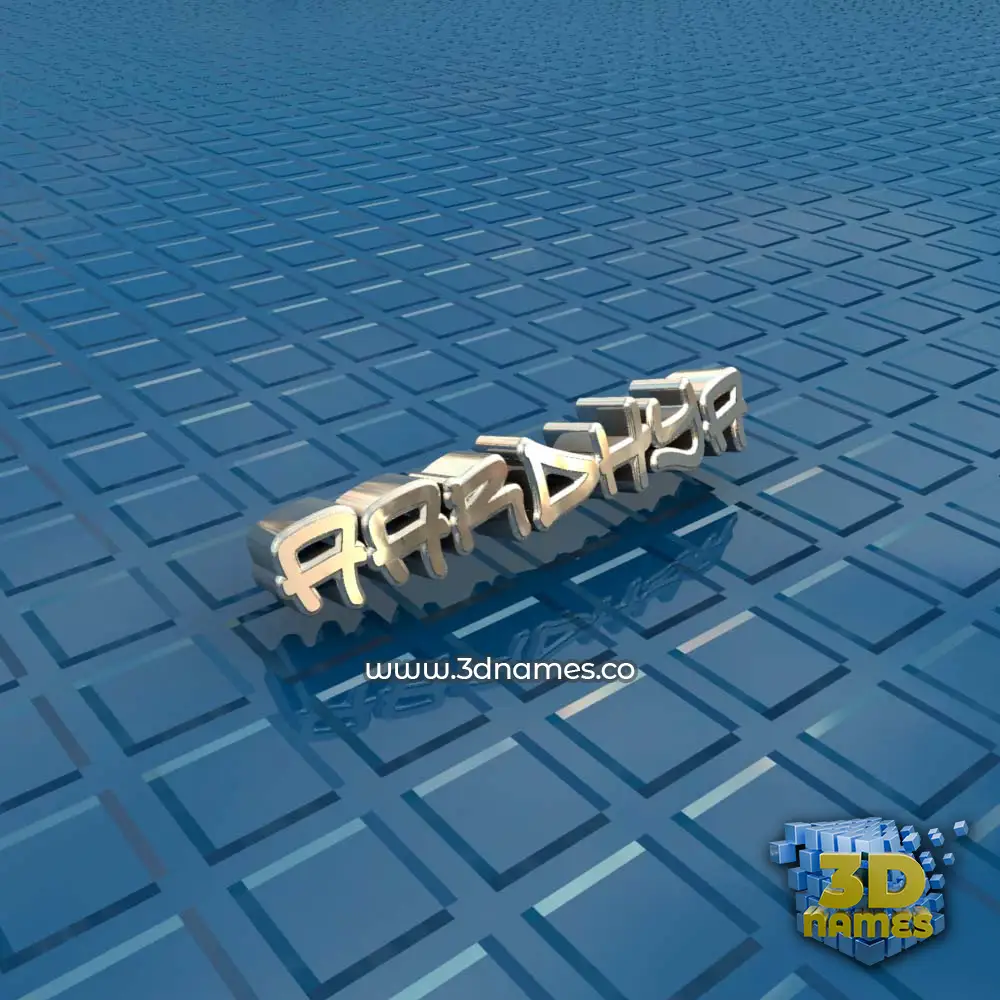 aardhya in Blue Bling style - 3D name wallpaper