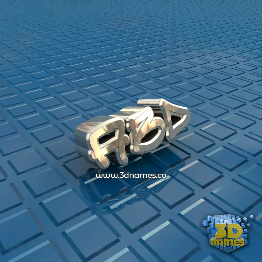 abd in Blue Bling style - 3D name wallpaper