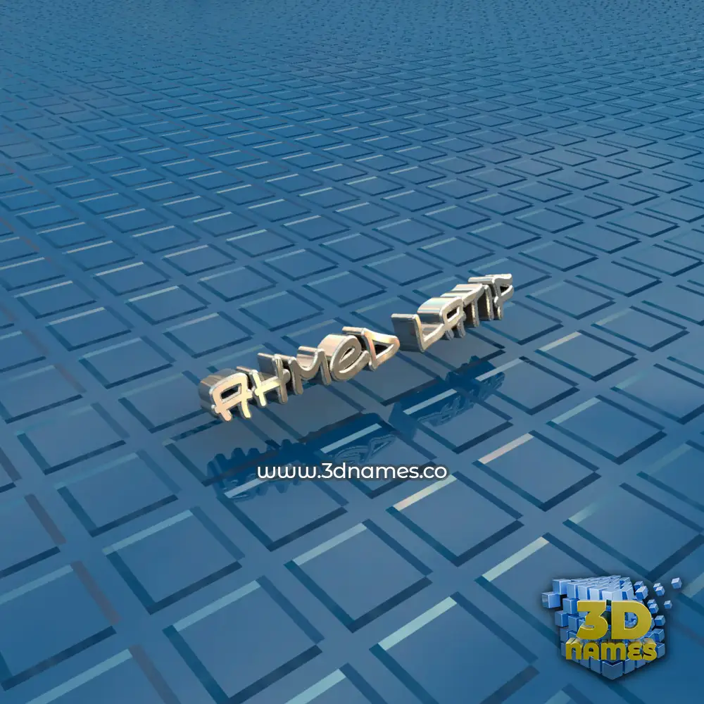 ahmed latif in Blue Bling style - 3D name wallpaper ahmed latif in Blue Bling style - 3D name wallpaper