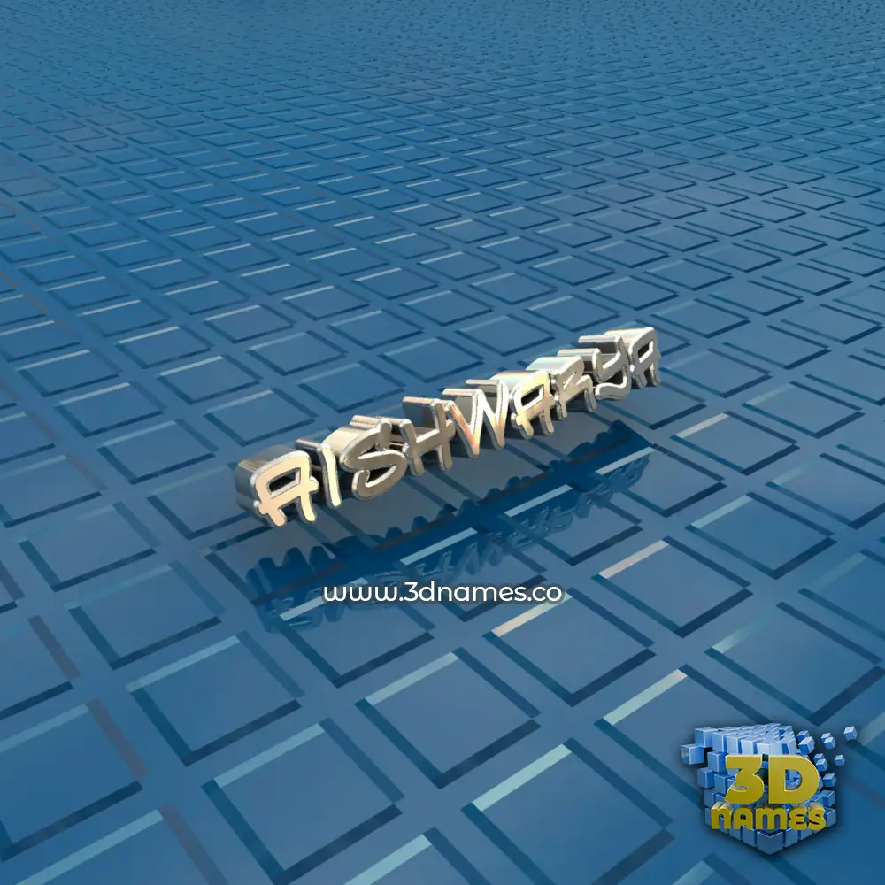 aishwarya in Blue Bling style - 3D name wallpaper