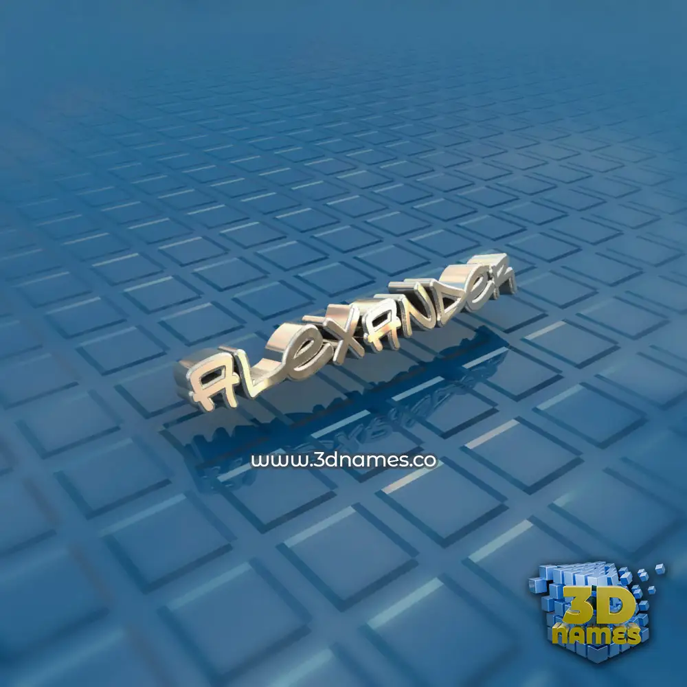 alexander in Blue Bling style - 3D name wallpaper alexander in Blue Bling style - 3D name wallpaper