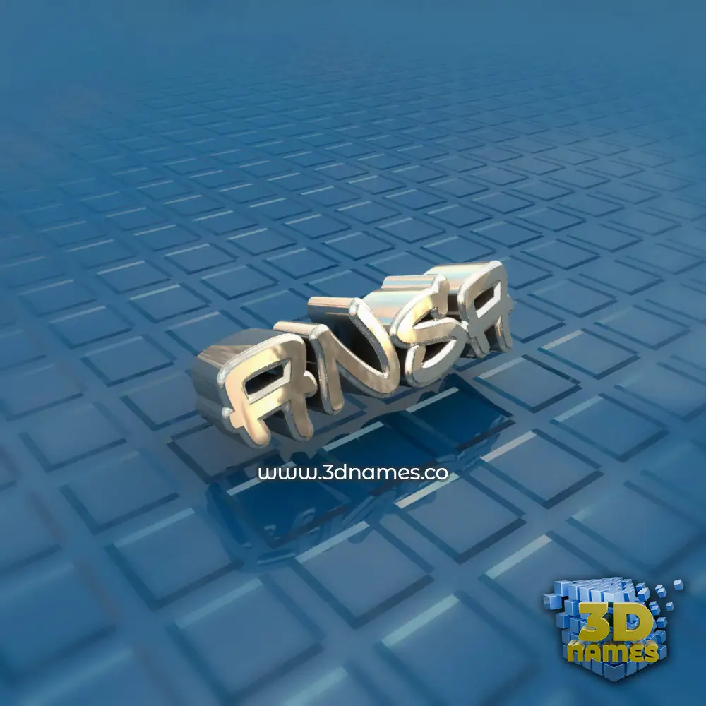 ansa in Blue Bling style - 3D name wallpaper ansa in Blue Bling style - 3D name wallpaper