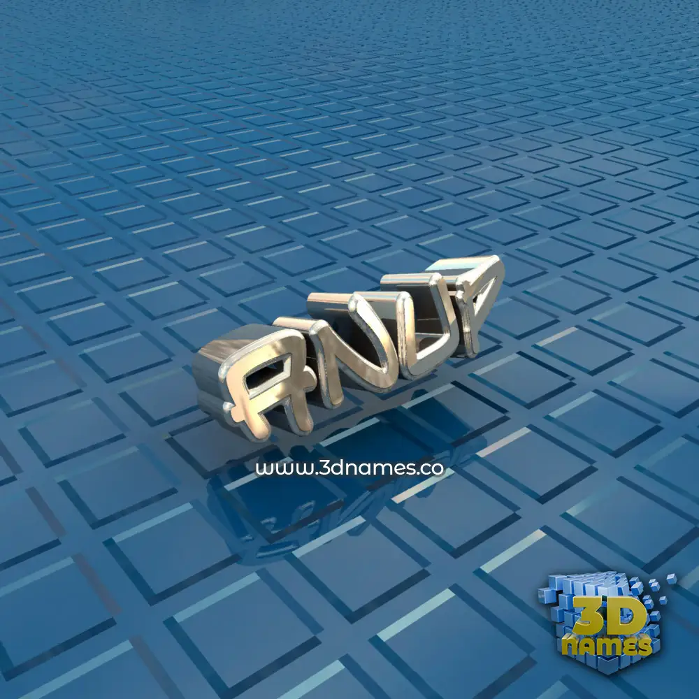 anup in Blue Bling style - 3D name wallpaper