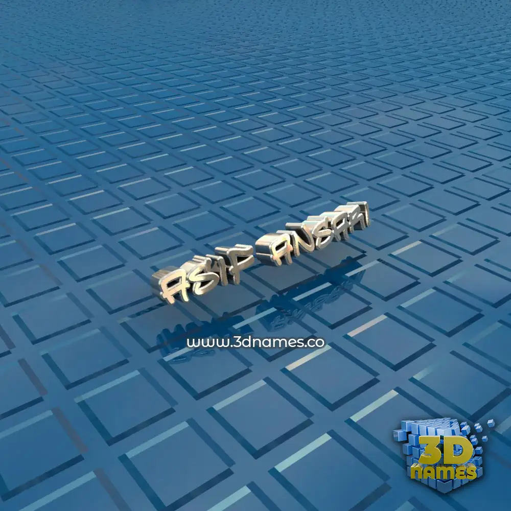 asif ansari in Blue Bling style - 3D name wallpaper asif ansari in Blue Bling style - 3D name wallpaper