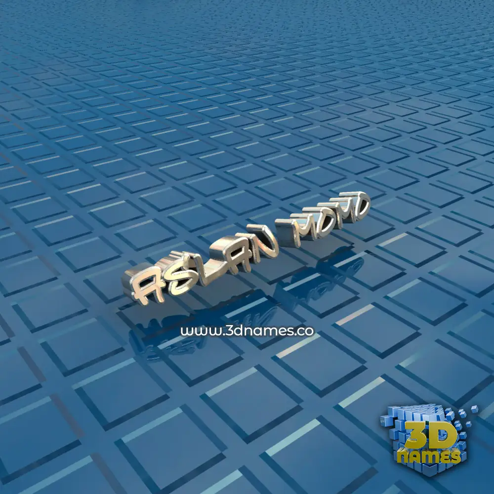 aslan momo in Blue Bling style - 3D name wallpaper aslan momo in Blue Bling style - 3D name wallpaper