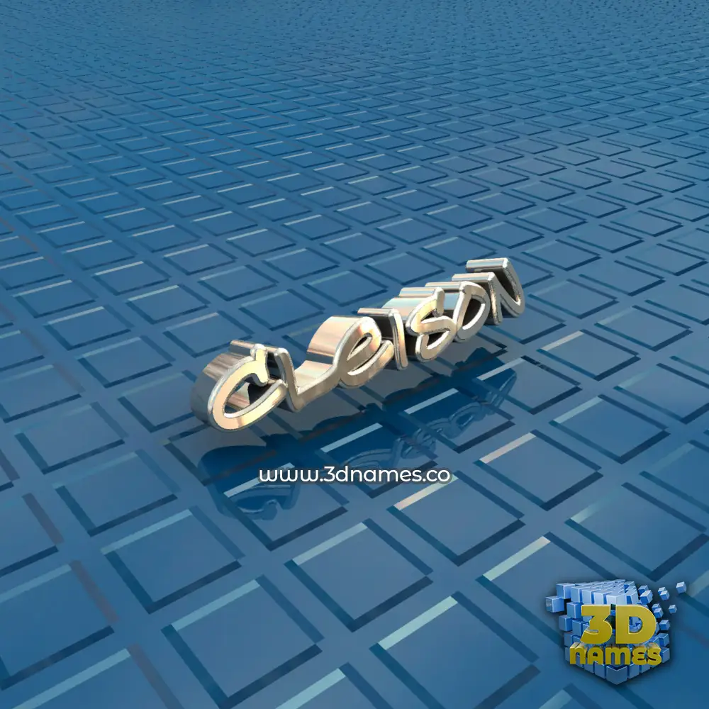 cleison in Blue Bling style - 3D name wallpaper