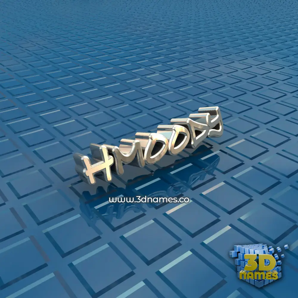 hmoody in Blue Bling style - 3D name wallpaper