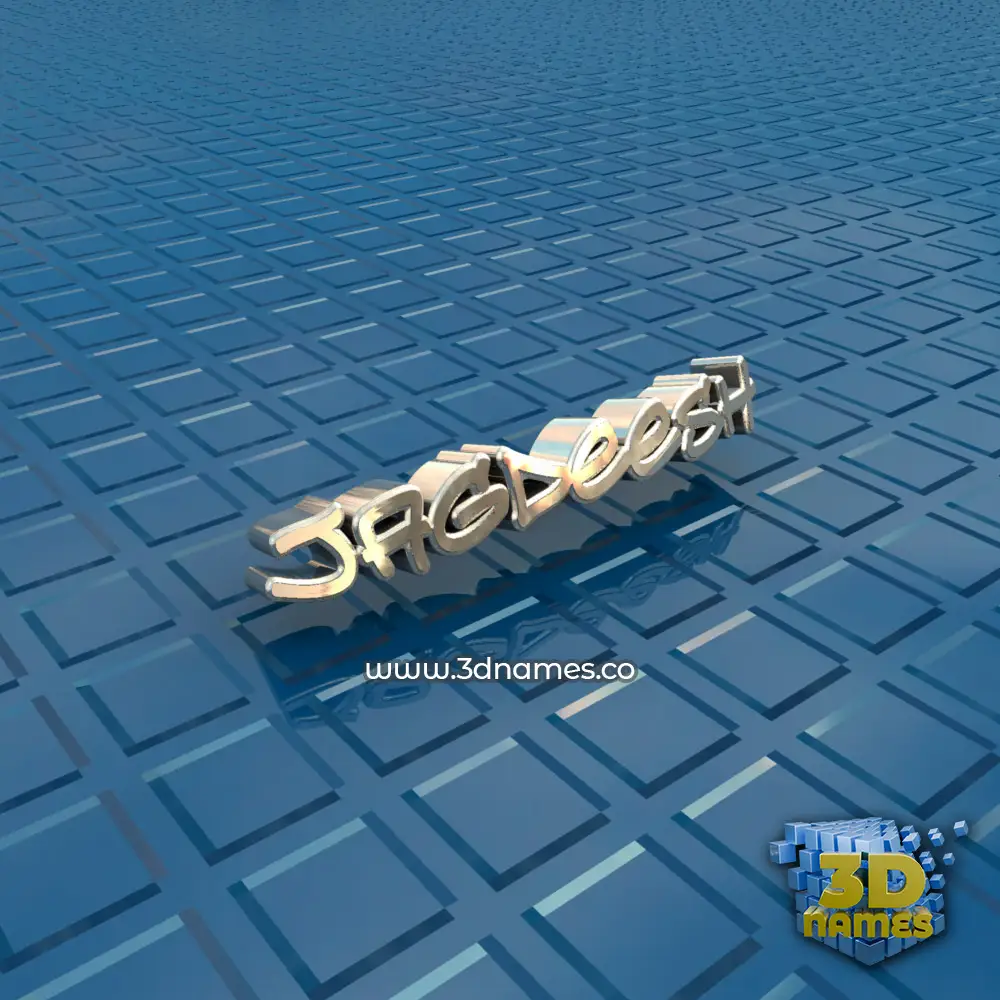 jagdeesh in Blue Bling style - 3D name wallpaper