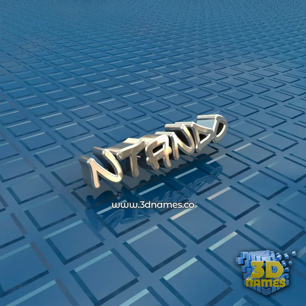 ntando in Blue Bling style - 3D name wallpaper ntando in Blue Bling style - 3D name wallpaper