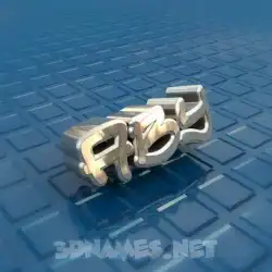 aby in Blue Bling style - 3D name wallpaper