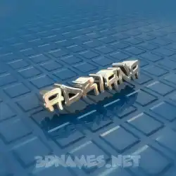 adriana in Blue Bling style - 3D name wallpaper