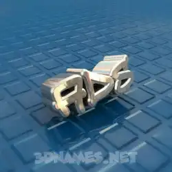 ads in Blue Bling style - 3D name wallpaper