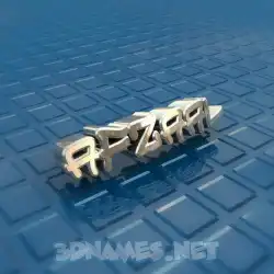 afzaal in Blue Bling style - 3D name wallpaper