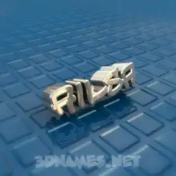 ailsa in Blue Bling style - 3D name wallpaper