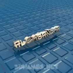 aleksandra in Blue Bling style - 3D name wallpaper