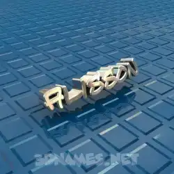 alisson in Blue Bling style - 3D name wallpaper