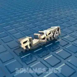 alyazi in Blue Bling style - 3D name wallpaper