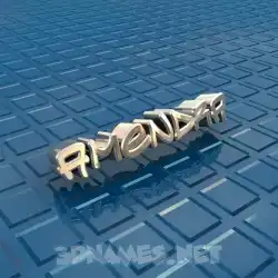 amendra in Blue Bling style - 3D name wallpaper