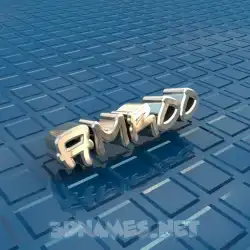 amroo in Blue Bling style - 3D name wallpaper