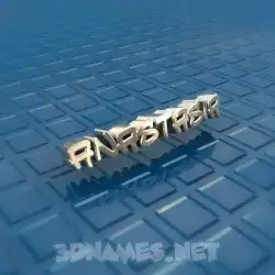anastasia in Blue Bling style - 3D name wallpaper