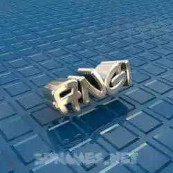 angi in Blue Bling style - 3D name wallpaper