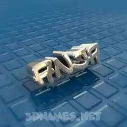 anja in Blue Bling style - 3D name wallpaper