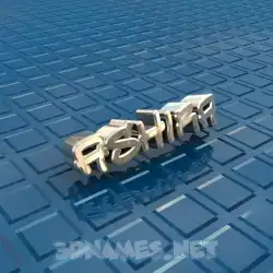 ashira in Blue Bling style - 3D name wallpaper