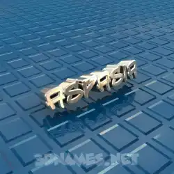 aspasia in Blue Bling style - 3D name wallpaper