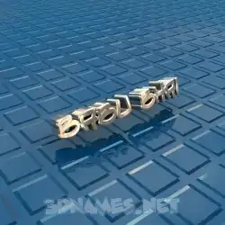 babu bhai in Blue Bling style - 3D name wallpaper