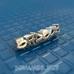 badboy in Blue Bling style - 3D name wallpaper