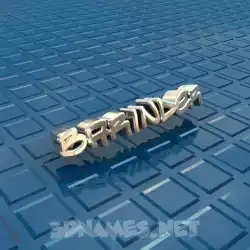 barinder in Blue Bling style - 3D name wallpaper