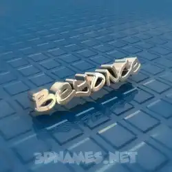 beyonce in Blue Bling style - 3D name wallpaper