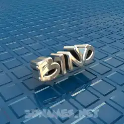 bino in Blue Bling style - 3D name wallpaper