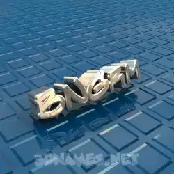 bngrm in Blue Bling style - 3D name wallpaper