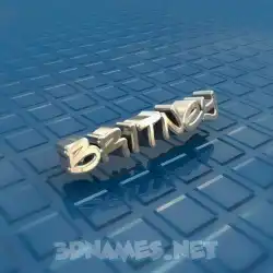 britney in Blue Bling style - 3D name wallpaper