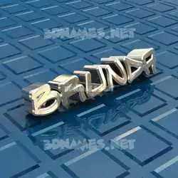 brunda in Blue Bling style - 3D name wallpaper