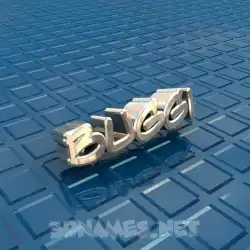 buggi in Blue Bling style - 3D name wallpaper