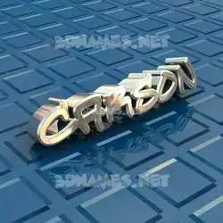 carson in Blue Bling style - 3D name wallpaper