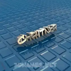 chaitnya in Blue Bling style - 3D name wallpaper