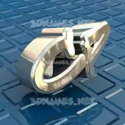 cp in Blue Bling style - 3D name wallpaper